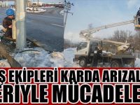 SEDAŞ EKİPLERİ KARDA ARIZALARLA ÖZVERİYLE MÜCADELE ETTİ