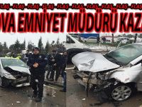 ÇAYIROVA İLÇE EMNİYET MÜDÜRÜ KAZA YAPTI