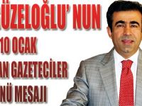 Vali Güzeloğlu' nun 10 Ocak Çalışan Gazeteciler Günü Mesajı