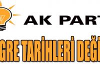 Ak Parti Kongre Tarihleri Değişti