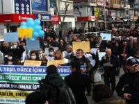 Hava kirliliği protesto edildi