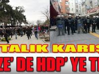 Gebze' de HDP' ye Tepki, Ortalık Karıştı