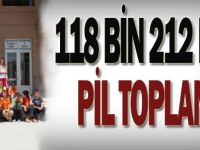 118 bin 212 kilo pil topladı