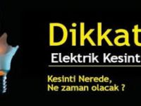 Dikkat! Elektrik Kesintisi Var