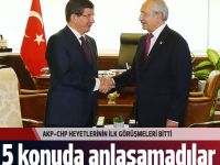 AKP CHP Koalisyon Görüşmeleri Olumsuz Sona Erdi