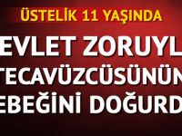 Tecavüzcüsünün bebegini dogurdu