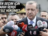 Erdoğan erken seçim için tarih verdi: 1 Kasım