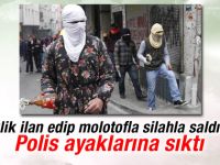 Polis molotoflu eylemcileri ayaklarından vurdu