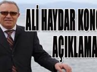 Ali Haydar Konca'dan Açıklama!