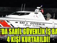 Darıca'da Sahil Güvenlik İş Başında! 4 Kişi Kurtarıldı!