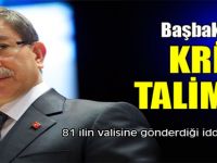 Başbakan'dan Kritik Talimat!