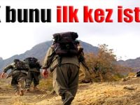 PKK Bunu İlk Kez İstiyor!