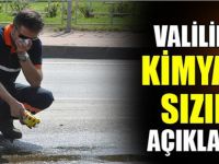 Valilikten kimyasal sızıntı açıklaması