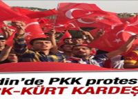 Mardin'de PKK protesto edildi