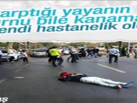 Kabataş'ta yayaya çarpan sürücü yaralandı