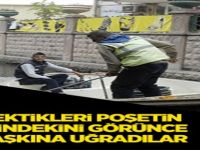 Poşetin İçindekini Görünce Şaşırıp Kaldılar