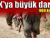 PKK'ya büyük darbe! 969 kişi oldu