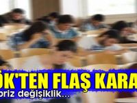 YÖK'ten flaş karar!