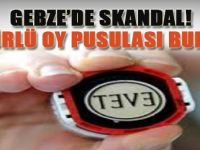 Gebze'de Skandal! Mühürlü Oy Pusulası Bulundu