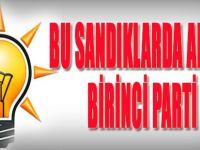 Bu Sandıklarda Ak Parti Birinci Parti