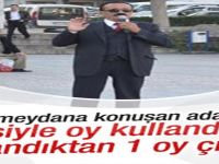 Boş meydanda miting yapan aday 504 oy aldı