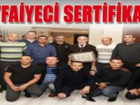 20 İTFAİYECİ SERTİFİKA ALDI