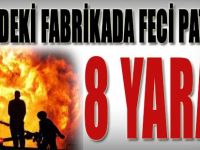 Gebze'deki Fabrikada Feci Patlama, 8 Yaralı