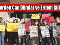 Öğrencilerden Can Dündar ve Erdem Gül’e destek