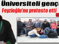Üniversiteli gençler Feyzioğlu’nu protesto etti