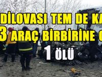 DİLOVASI TEM'de 13 araç birbirine girdi! 1 ölü