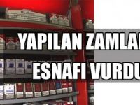 YAPILAN ZAMLAR ESNAFI VURDU