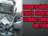 Kusurlu Sürücü Ölürse Trafik Sigortasında Tazminatı Mirasçıları Ödeyecek