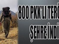 800 PKK'LI TERÖRİST ŞEHRE İNDİ !
