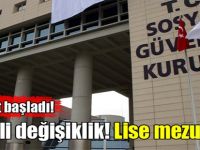 Önemli değişiklik! Lise mezunları...