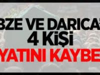 Gebze ve Darıca'da 4 Kişi Vefat Etti