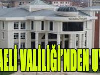 Kocaeli Valiliği'nden Uyarı!