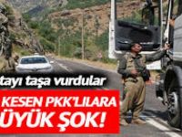 Yol Kesen PKK'lılar Baltayı Taşa Çarptı