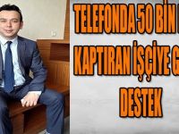 Telefonda 50 bin lirasını kaptıran İşçiye Gebze'den Destek