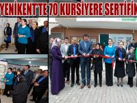 GESMEK YENİKENT’TE 70 KURSİYERE SERTİFİKA VERDİ