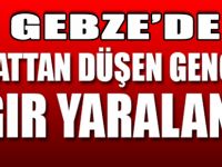 Gebze'de 4. kattan düşen genç kız ağır yaralandı