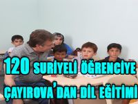 120 suriyeli öğrenciye çayırova'dan dil eğitimi