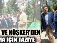 Okur ve Köşker’den  Soma için taziye