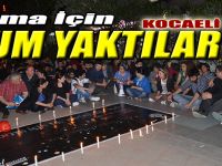 SOMA İÇİN MUM YAKTILAR