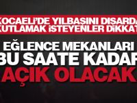 Kocaeli'de yılbaşını dışarda kutlamak isteyenler dikkat!