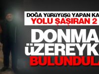 Yolu şaşıran 2 kişi donmak üzereyken kurtarıldı