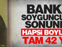 Banka soyguncusu sonunda hapsi boyladı