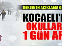 Kocaeli'de okullar 1 gün tatil edildi