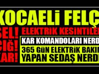 Kocaeli'de kar yağışı hayatı felç etti