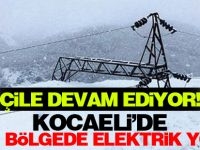 Kocaeli'de 191 bölgeye elektrik verilemiyor