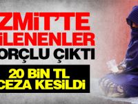 Zabıta ekipleri İzmit'te dilencilere ceza kesti